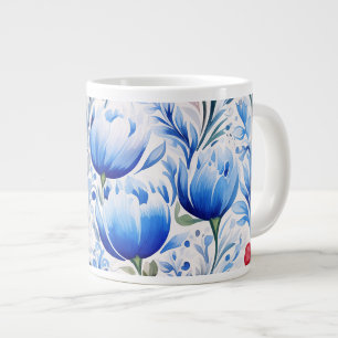 Café Grande Caneca X-Large de arte popular ucraniana