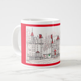 Café Grande Casas de Natal vitorianas, caneca jumbo