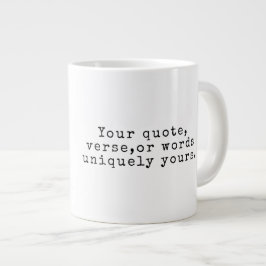 Café Grande Crie Sua Própria Caneca de Citação Personalizada