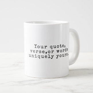 Café Grande Crie Sua Própria Caneca de Citação Personalizada