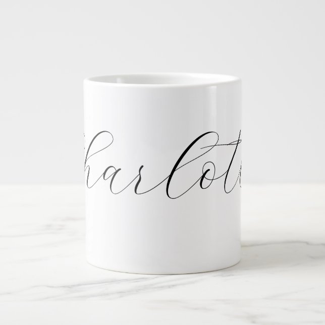 Café Grande Crie sua própria Caneca de Nome (Frente)