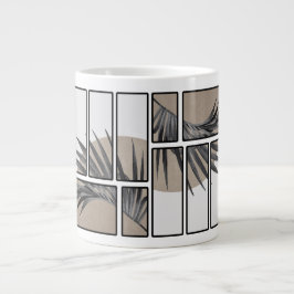Café Grande desenho de caneca abstrata
