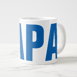 Café Grande Dia de os pais engraçada, caneca para pai  PAPA