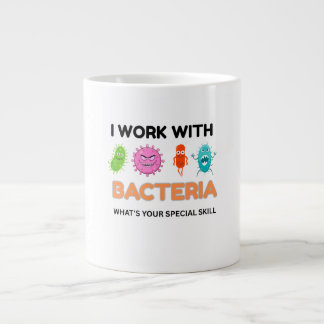 Café Grande Engraçada Caneca De Microbiologia - "Brinco Com Ba