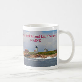 Café Grande farol da ilha do pato, caneca de Maine