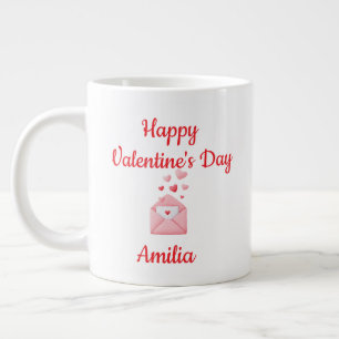 Café Grande Feliz Dia dos Namorados Caneca de Amor Fofa