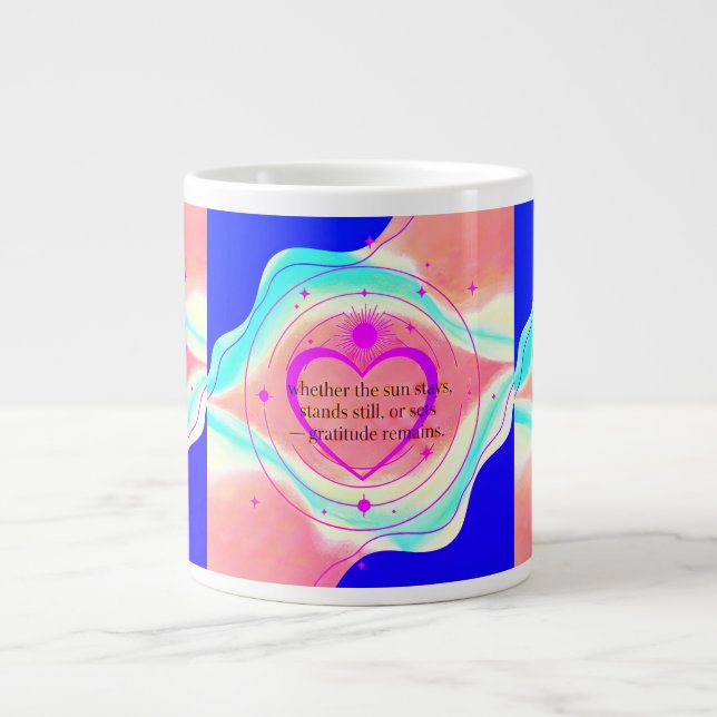 Café Grande Gratidão Permanece™: Uma Caneca de Manhã e Noite G (Frente)