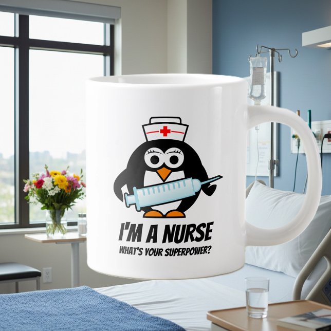 Café Grande Ideia de presente de enfermagem de caneca gigante  (nurse mug)