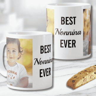 Café Grande Melhor Caneca de Fotos Personalizadas Nonnina de S