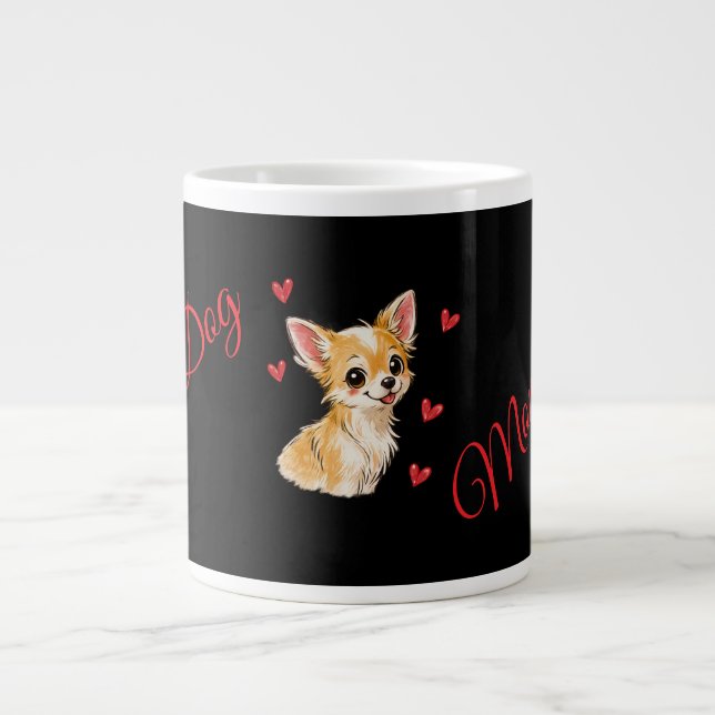 Café Grande Melhor Caneca de Mãe de Cachorro de Todos os Tempo (Frente)