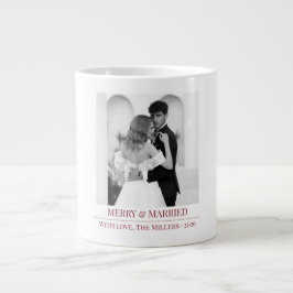 Café Grande Natal Feliz & Casados - Caneca de Natal Personaliz