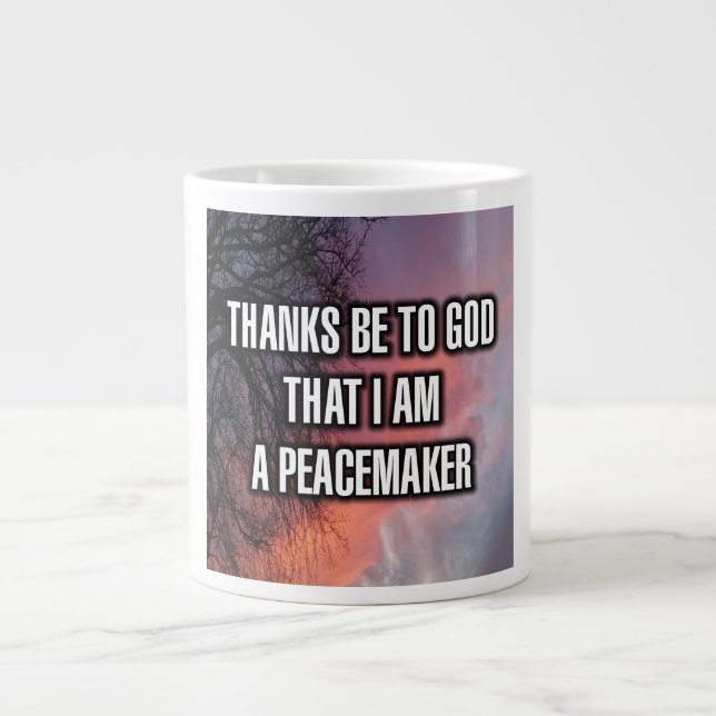 Café Grande Obrigados São Para Deus Que Eu Sou Uma Caneca De P (Frente)