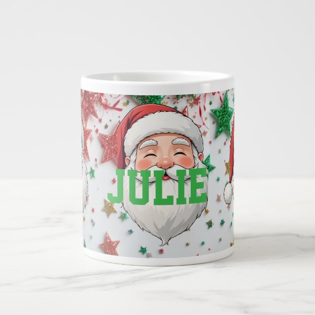 Café Grande Personalize presente de caneca de Natal (Frente)