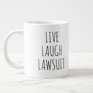 Café Grande Processar Rir Vivo, Caneca de Advogado, Advogado d