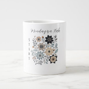 Café Grande Segunda-feira é uma Caneca Especial de Novo Começo