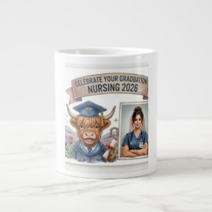 Café Grande Turma de 2026 Caneca de Enfermagem Vaca das Terras