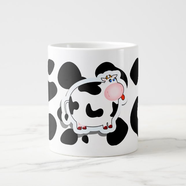 Café Grande Vaca de animação, caneca (Frente)