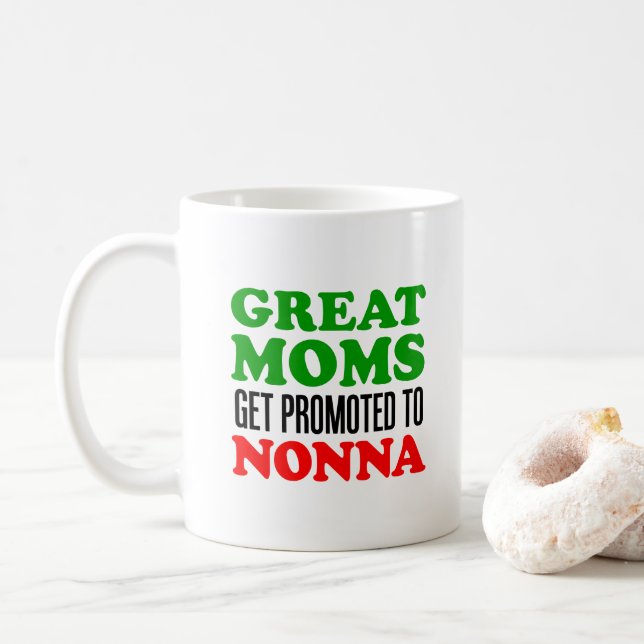 Café Grandes mães promovidas à caneca de Nonna (Com Donut)
