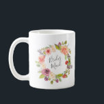 Café Grinalda Floral de Verão Vibrante | Caneca de Dama<br><div class="desc">Nossa coleção floral de verão vibrante apresenta belas flores de verão em aquarela e folhagens em rosa e coral impressionantes com fundos correspondentes para um design emocionante e elegante que é ótimo para toda a coleção de casamento, escritório ou itens pessoais. Dê aos seus convidados maravilhosos presentes especiais para tornar...</div>