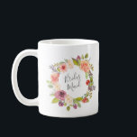 Café Grinalda Floral Vibrante de Verão | Caneca de Dama<br><div class="desc">Nossa coleção floral vibrante de verão apresenta belas flores de verão em aquarela e folhagens em rosa e coral impressionantes com fundos correspondentes para um design emocionante e elegante que é ótimo para toda a coleção de casamento, escritório ou itens pessoais. Dê aos seus convidados maravilhosos presentes especiais para tornar...</div>