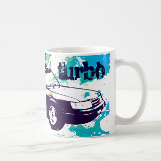 Café grunge da caneca de turbo de 900 vert azul/verde