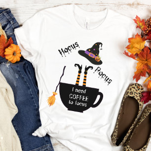 Café Hocus Pocus para Focar t-shirt do Halloween