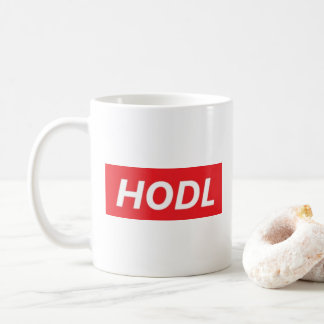 Café HODL (posse) sua caneca de Cryptocurrency Bitcoin