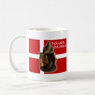 Café Holger Danske caneca branca clássica de 11 onças