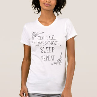 Café Homesescola Dormir Repetir T-shirt feminina