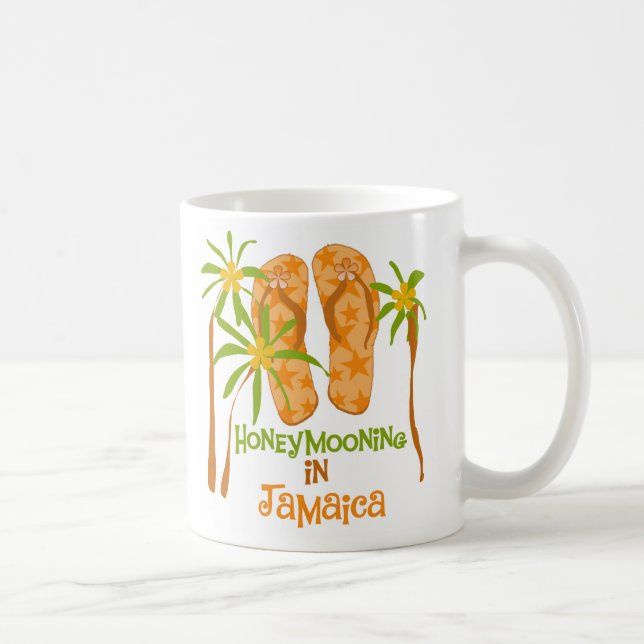 Café Honeymooning na caneca de Jamaica (Direita)