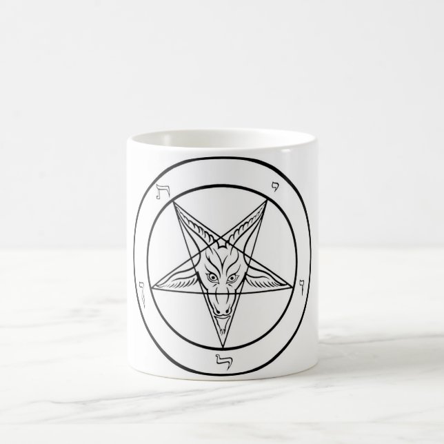Café Igreja oficial da satã Sigil da caneca de Baphomet (Centro)