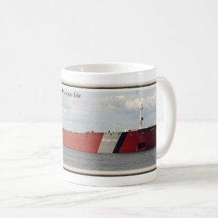 Café Ilha de Presque com caneca da listra