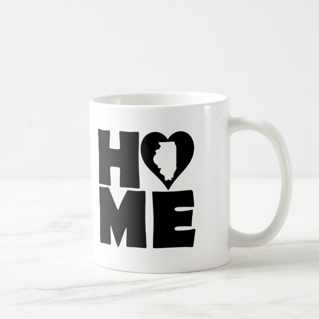 Café Illinois Home Heart State Mug ou Caneca de viagem (Direita)