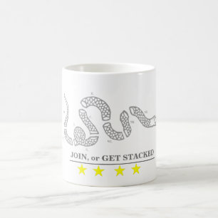Café Ingressar Ou Obter Caneca de viagem Empilhada