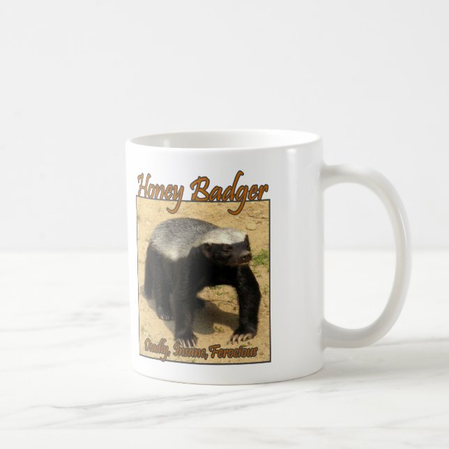 Café Inoperante, caneca insana, feroz do texugo de mel (Direita)