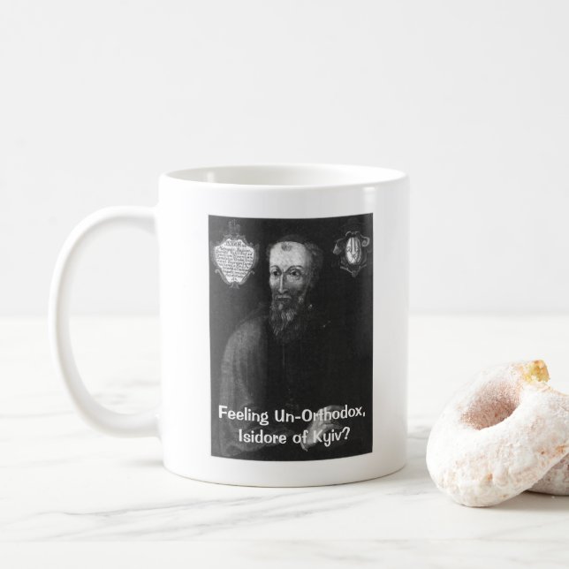 Café Isidoro metropolitano da caneca de Kyiv (Com Donut)