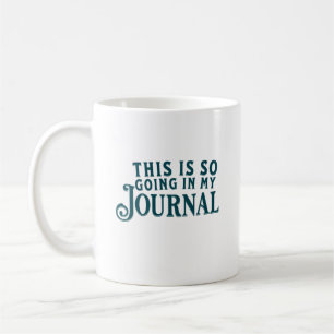 Café Isso vai direto para minha caneca de jornal