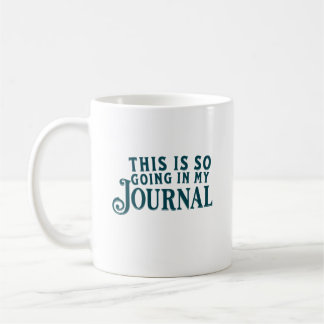 Café Isso vai direto para minha caneca de jornal