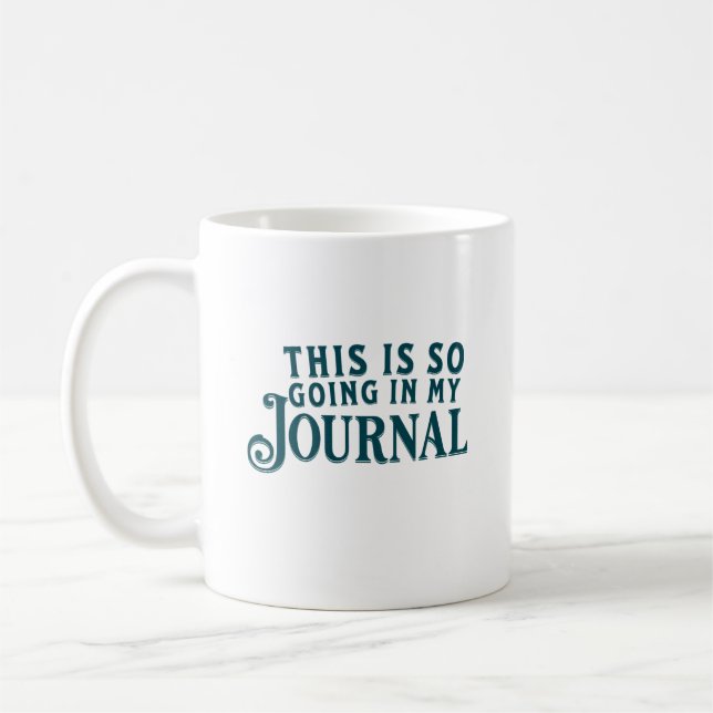 Café Isso vai direto para minha caneca de jornal (Esquerda)