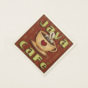 Café Java Café guardanapos de papel
