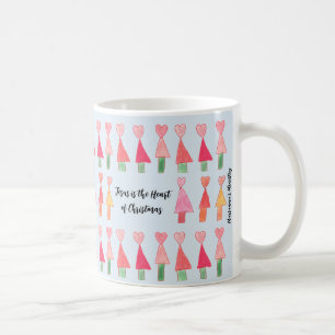 Café Jesus é o coração da caneca de Natal