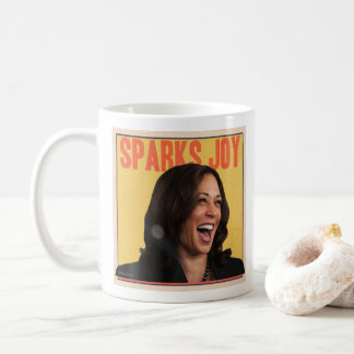 Café Kamala Harris joga caneca de Joy