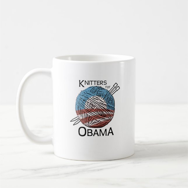 Café Knitters para a caneca #1 de Obama (Esquerda)
