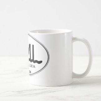 Café lago cerâmico VA mountain de Smith da caneca de