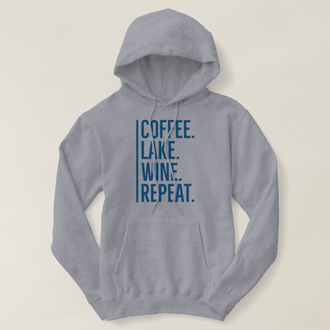 Café Lago Wine Repetir T-Shirt (Frente do Design)