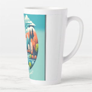 Café Latte A vida é uma caneca de Jornada