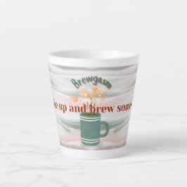 Café Latte "Acorde e Prepare um Pouco de Amor" Caneca de Latt