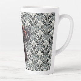 Café Latte Black Violin em Arte Deco GMajor Caneca de Cerâmic
