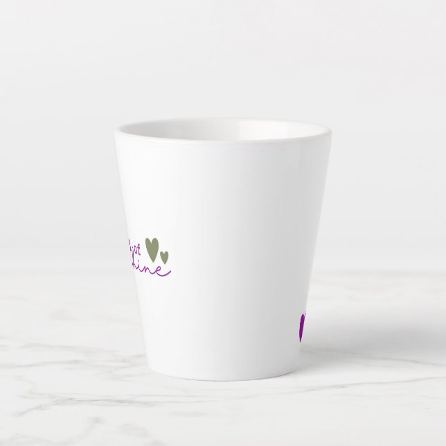 Café Latte Caneca Alma Cheia de Luz Solar (Frente)
