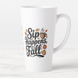 Café Latte Caneca com nome personalizado e frase engraçada de
